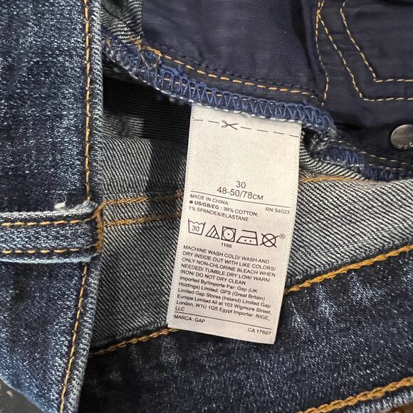Gap Dark Wash 5" Short Denim Jean Shorts - SIZE 30 - Picture 8 of 8